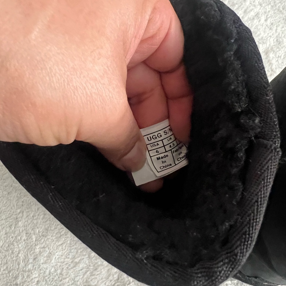 UGG Black Leather Boots - Picture 5 of 5